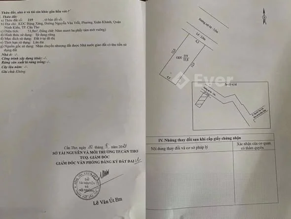 BÁN NỀN ĐƯỜNG NGUYỄN VĂN TRỖI Thông ra hồ bún xáng CẶP VÁCH TRƯỜNG ĐHCT