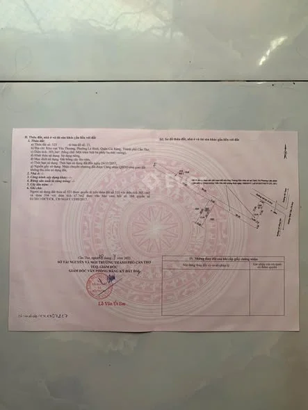 Bán nền hẻm 4m đường Lê Nhật Tảo, phường Cái Răng, TP Cần Thơ