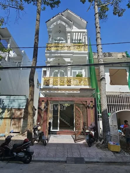 NHÀ XÂY MỚI 100% NHÀ 1 TRỆT 2 LẦU + SÂN THƯỢNG TRƯỚC SAU- NHÀ MẶT TIỀN ĐƯỜNG TÚ XƯƠNG KDC HỒNG PHÁT