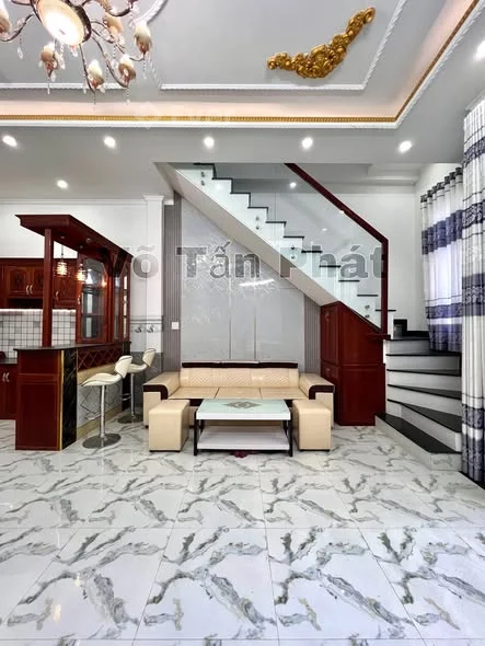 Giá mới 3 tỷ 190 triệu (Giá cũ 3 tỷ 450) Bán nhà 1 trệt 2 lầu xây mới 100% hoàn công, full nội thất