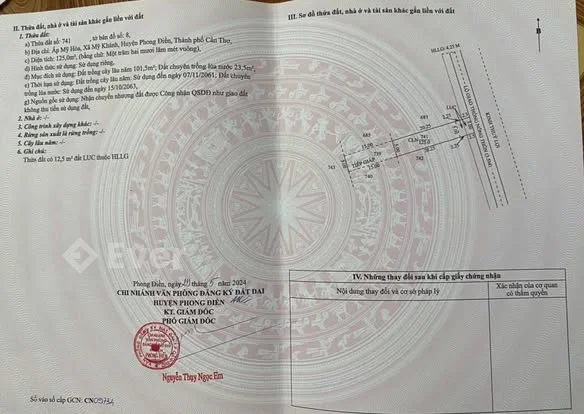 Nền Lộ Ô Tô Thuộc An Bình TP Cần Thơ, Cách Nguyễn Văn Cừ Cầu Rạch Chuối 2 km.