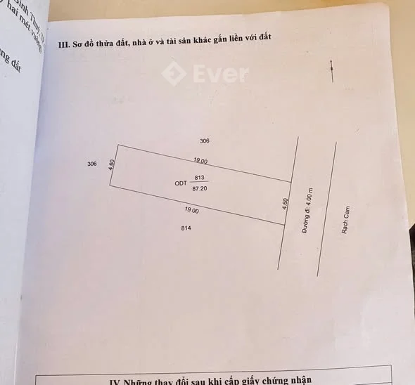 Chủ cần bán nền thổ cư góc 2 mặt tiềntặng giấy phép xây dựng đối diện đường Nguyễn thanh Sơn