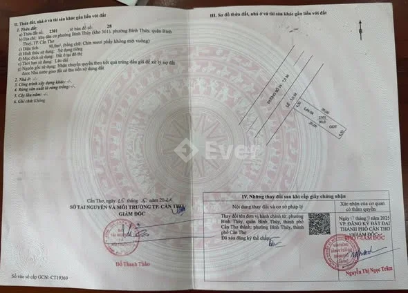 NỀN ĐẸP SỔ SẴN KDC NGÂN THUẬN - GIÁ CHỈ 1 TỶ 990 TRIỆU Diện tích: 4,5 × 20 = 90 m2