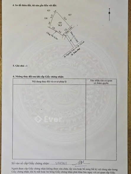 NỀN THỔ CƯ - DT RẤT RỘNG - NẰM CÁCHST VINCOM - HÙNG VƯƠNG