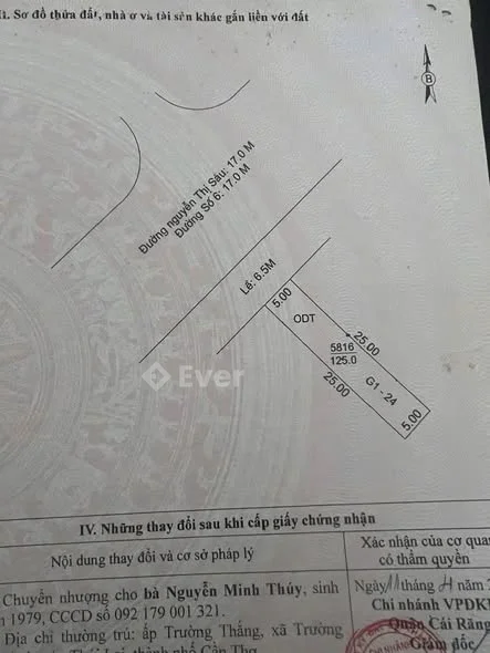 Bán nền đầu đường Nguyễn Thị Sáu khu 586 ( Gần Võ Nguyên Giáp )