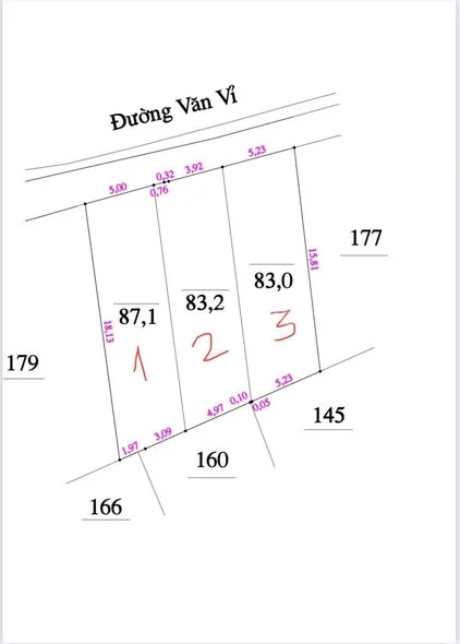 Bán lô đất mặt đường Văn Vỉ. Đường to rộng gấp đôi khu đô thị - 4 ô tô tránh nhau