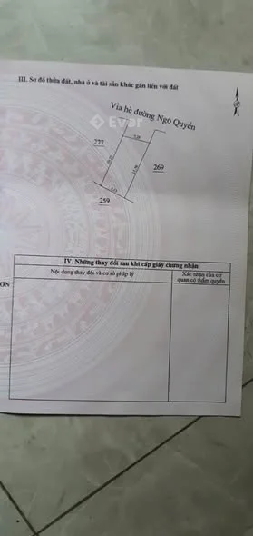 BÁN ĐẤT TẶNG NHÀ 3 TẦNG – MẶT ĐƯỜNG NGÔ QUYỀN