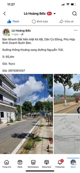 Bán Nhanh Đất Nền Mặt Kè 6B, Dân Cư Đông, Phù Hợp Kinh Doanh Buôn Bán