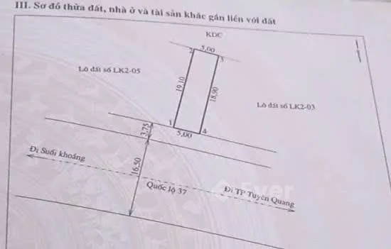 2 Lô đất sát nhau cần chuyển nhượng vừa về mặt đường quốc lộ 37.