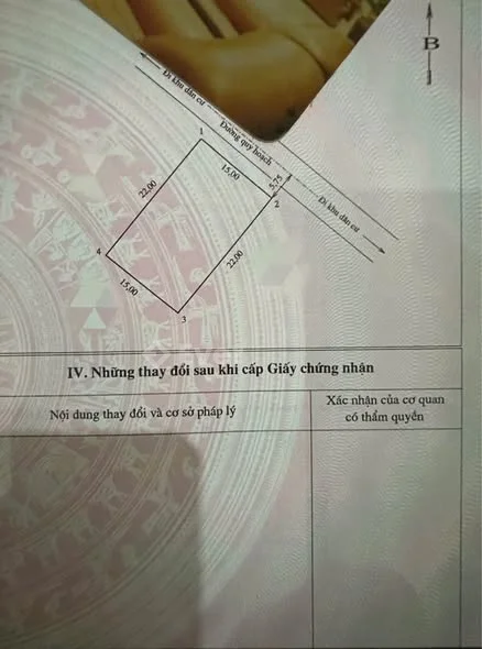 Mảnh đất 300m² – BIỆT THỰ VIỆT MỸ mặt tiền 15m nằm vị trí trung tâm, khu dân cư đông đúc, kinh doanh