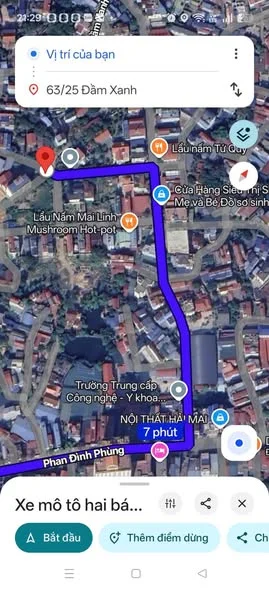 Lô Đất Gần Trường Mầm Non Hoa Tuổi Thơ phường Phan đình Phùng ( Phố Đầm Xanh Kho Bạc Tỉnh)