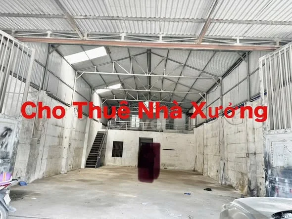 CHO THUÊ NHÀ XƯỞNG GẦN 200M² TRỤC CHÍNH VIỆN LAOMặt Tiền gần 10m