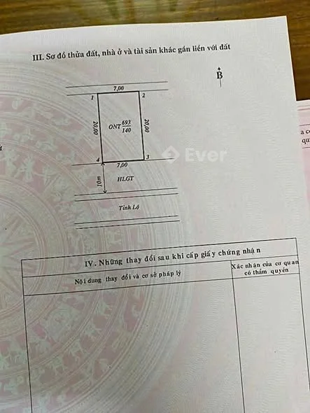 Bán đất mặt TL307 – kinh doanh cực tốt 140m² thổ cư (7×20), có hành lang 10m dựng quán tạm