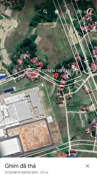 105,5m mặt tiền 6m (100m thổ cư)Đất Tân Hương - Phổ Yên - Thái Nguyên