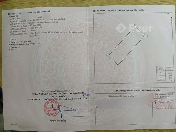 Chính chủ gửi bán lô đất giãn dân Yên Mẫn, TP Bắc NinhDiện tích: 75m2