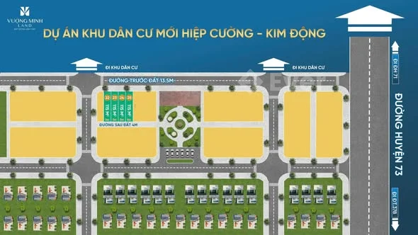 Chính chủ cần bán lô đất đấu giá 115/m2 tại Hiệp Cường - Kim Động