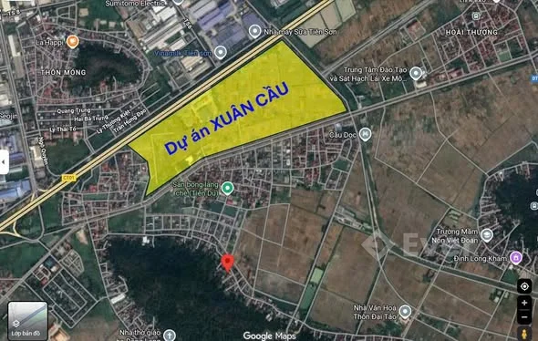 bán lô đất giãn dân Làng Chè liên bão tiên du Bắc Ninh Gần dự án khu du lịch sinh thái Xuân cầu hót