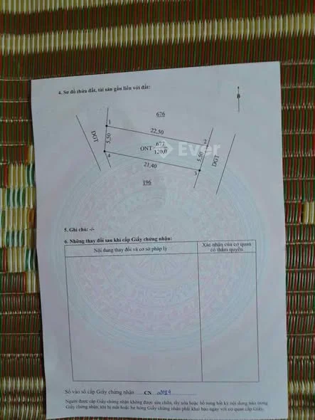 Chính chủ cần bán lô 120m2 Ngang 5,5mĐường trước đất rộng : 8m. Oto để tận cửa ,đường thông