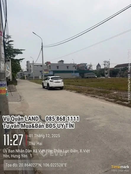 Chính chủ gửi Giãn dân Minh Châu,VIỆT YÊN (mới)- Yên Mỹ-Hưng yên duy nhất 1 lô cực đẹp cây xanh vỉa