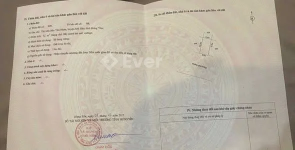 CHỦ GỬI BÁN LÔ ĐẤT BẦN YÊN NHÂN – MỸ HÀO, HƯNG YÊN