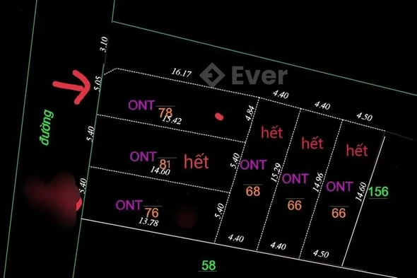 Bán lô góc Từ Đài - Chuyên Ngoại Dt 78m2, mặt 5mĐường thông ô tô tránh nhau