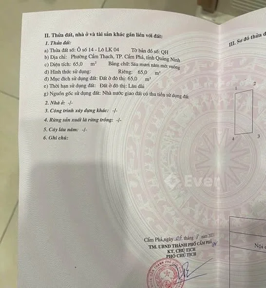ĐẤT DỰ ÁN KM5 ÔNG HỘI - CẨM THẠCH Diện tích: 65m2 - đường 5,5m, vỉa hè 3m