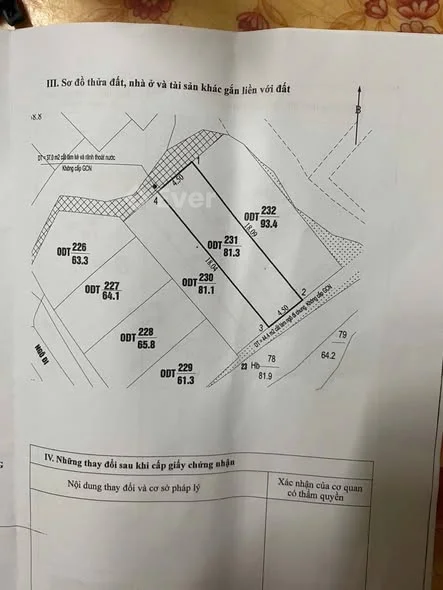 Cc bán 2 ô đất Bò Sính. Diện tích 81m2 mt 4,5m Hướng Đông Nam ( Hướng Lành)