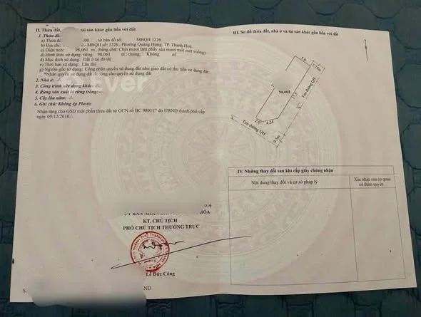 . HÀNG HIẾM 5 Ty xxx Cho lô đất 2 MẶT TIỀN ĐƯỜNG TRẦN BÌNH TRỌNG