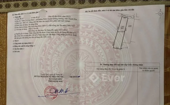 ******ĐẤT 370M2 + NHÀ C4 QUẢNG ĐỊNH Diện tích: 370m2 MT: 8 ,2 m (nở hậu)