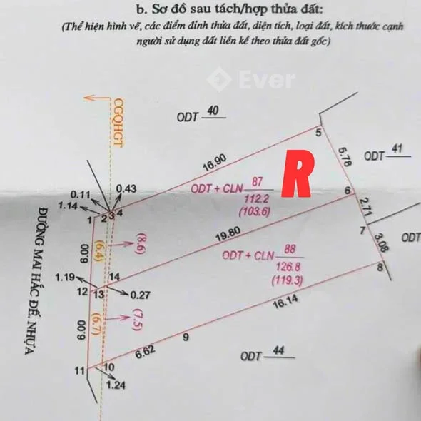 BÁN ĐẤT MẶT ĐƯỜNG MAI HẮC ĐẾ – VỊ TRÍ VÀNG KINH DOANH Diện tích: 126,8m²