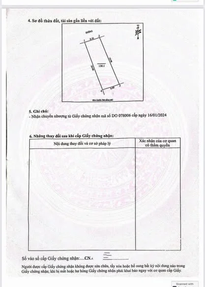 Lô đất đẹp, sát đường Vạn XuânDiện tích 130,1m2 kích thước hơn 6m mặt tiền