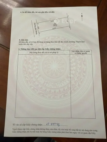 ĐẤT TDP HẬU THƯỢNG, THẠCH QUÝ_PHƯỜNG THÀNH