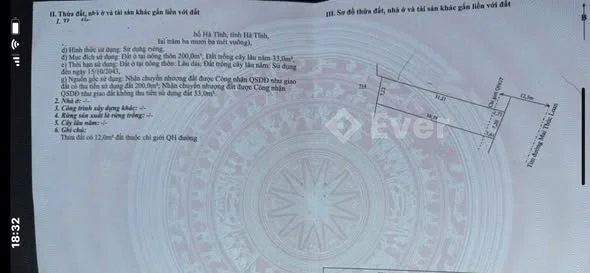 ĐẤT TDP BÌNH HƯNG_THẠCH HƯNG__HÀ TĨNHDiện tích: 233m2 (7,2*31)
