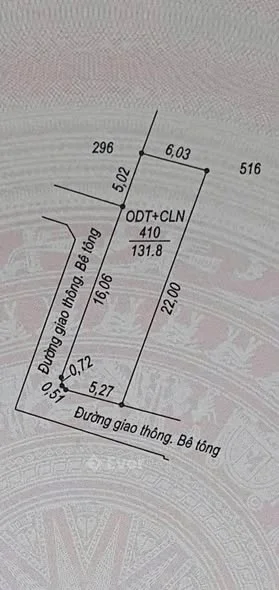 Lô 2mt ngõ phan bá vành. 6x23m. 131m2Hướng Tây Nam. Đã có 100m2 đất ở.