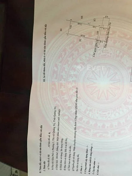 Mặt Tiền Đào Duy Từ- TXQT- Sát bên nhà may Hường, dân cư liền kề,- DT: 9x20 hướng tây nam