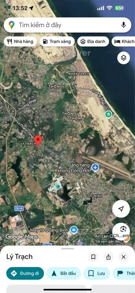 Thôn 10 - Lý Trạch - Bố Trạch - Quảng Bình chỉ 4xxDiện tích : 6x20 đất ở 100% hướng Đông Bắc