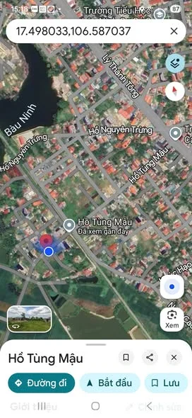 Lộc Ninh.chủ gửi 4 lô liền kề.Mặt Tiền Hồ Tùng Mậu.DT: 6 x 20mĐxd : 40m²Giá : 1ty 2xx.