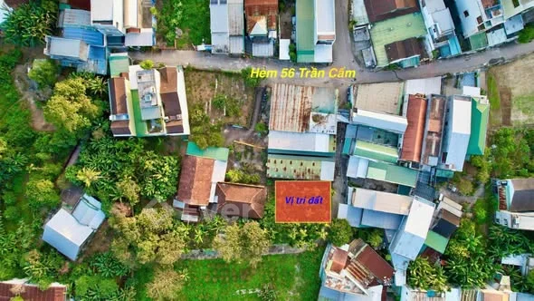 Bán 2 lô hẻm 56 Trần Cẩm. Siêu Đẹp Cách mặt tiền đường Trần Cẩm vài trăm mét