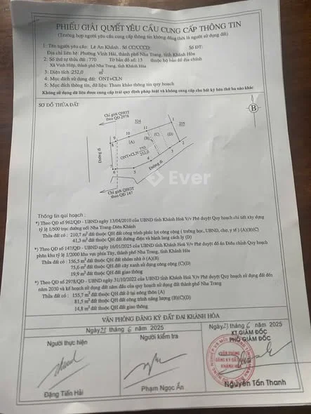 Bán Lô Góc Mặt Tiền Đường Cầu Ké Vĩnh Hiệp -Nha Trang sổ Hồng riêng