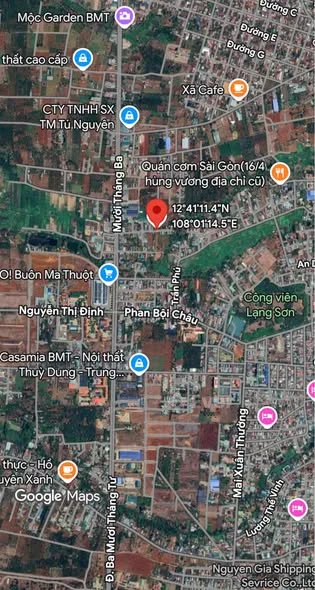 Bán Lô Đất Góc 2 Mặt Tiền Hẻm 10/3 - Phường Buôn Mê Thuột - 3,6 tỷ - 75m²