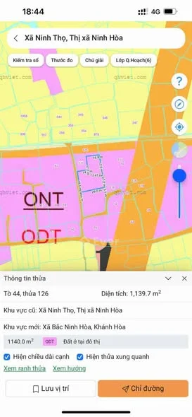 Chính chủ gửi bán lô đất 1200m² Full ONT Thôn Xuân Phong - Xã Bắc Ninh Hòa - 3 tỷ - 1200m²