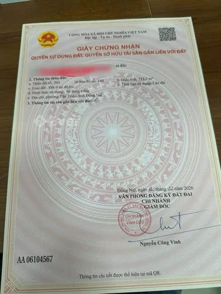 GIIÁ : 2 TỶYY580 TRIIỆU ( THƯƠNG LƯỢNG ) CHỦ GỬI LÔ ĐẤT SỔ RIÊNG THỔ CƯ ĐƯỜNG 1 SẸC ĐỒNG KHỞI