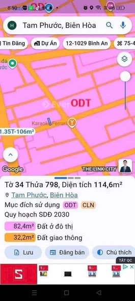 Bán nhanh lô đất ấp 3 Tam An. Cách chợ 20mDt 5 × 21. Sổ riêng thổ cưGiá 1 tỷ 2.