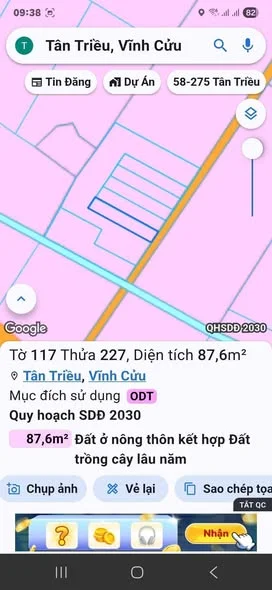 CẦN TIỀN BÁN GẤP 4 LÔ ĐẤT THỔ CƯ – SỔ RIÊNG Vị trí: Bình Hòa – Vĩnh Cửu Đất thổ cư 100% Sổ riêng