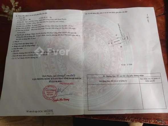 Bán #6m8x18x87tc . ( đường đất ) Tặng căn nhà cấp 4 . Ấp 1 Tiến Hưng - Đồng Xoài ,Hẻm 551