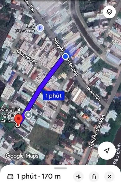 Bán lô đất hẻm Nguyễn Minh Đường, phường Long An, Tây Ninh