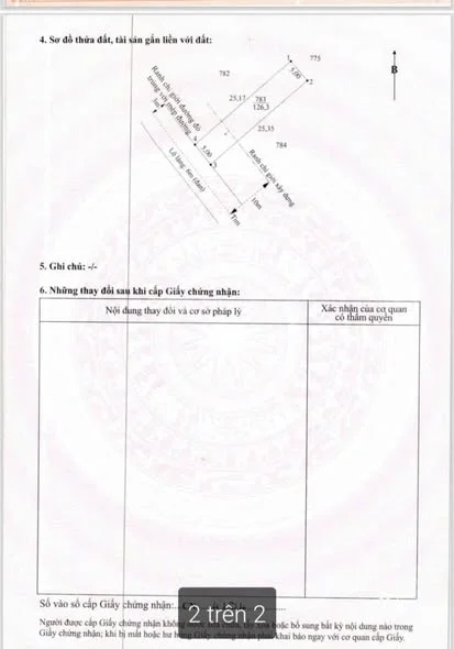 ĐÃ BÁN 1 CÒN 2 LÔ THÔI DT 5 ×25 MÉT SỔ SẴN CÔNG CHỨNG NGAY GIÁ 570 triệu lô thương lượng
