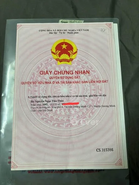 CHÍNH CHỦ - Bán gấp đất mặt tiền DT781- Nguyễn Chí Thanh - Gần ngã 3 Bờ hồ, Thị trấn Dương Minh Châu