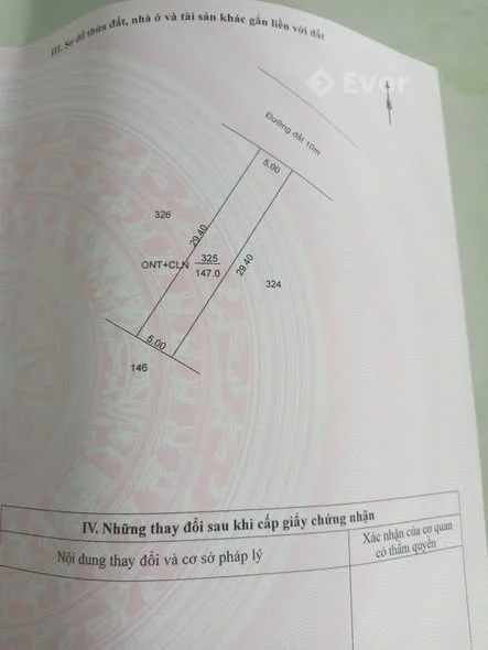 HOÀ THÀNH CHỈ 5xx Đường đất 10m, nằm trong khu dân Trường Đông (cũ) - phường Long Hoa (mới)