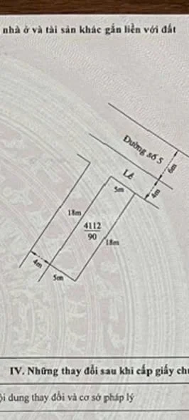 Chủ cần tiền bán gấp – 2 lô góc nội bộ Đường số 5, KDC Thanh YếnDiện tích mỗi lô: 5m × 18m